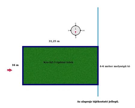 Eladó Telek 2336 Dunavarsány , Belterület, Lakóövezet, 16 m saját vízpart!