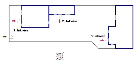 Eladó Ház 1201 Budapest 20. kerület Pacsirtatelep csendes részén, három külön lakrészből álló ingatlan szépen térkövezve