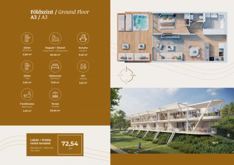 Eladó Lakás  Panorámás Luxus Apartmanok a Tiszánál