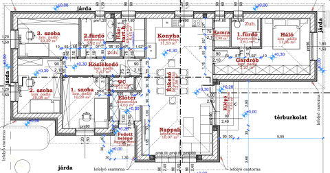 Eladó Ház 2700 Cegléd 117 m2-es új-építésű, hőszivattyús, nappali + 4 szobás családi ház 740 m2-es telken