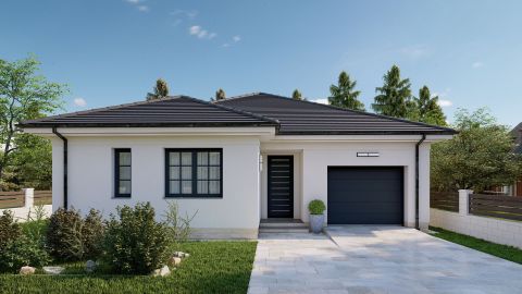 Eladó Ház 2700 Cegléd , 135 m2-es új-építésű, nappali + 4 szobás, hőszivattyús családi ház 740 m2-es telken