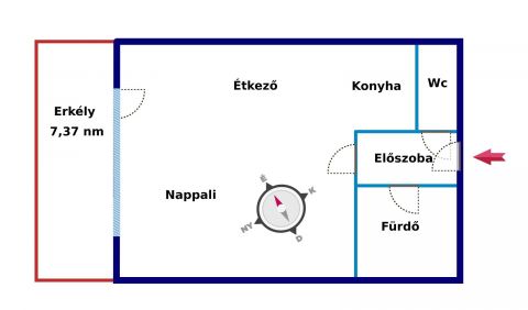 Eladó Lakás 4400 Nyíregyháza Kórház közelében