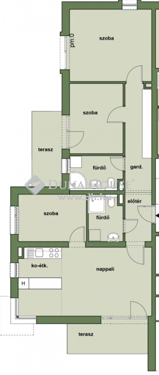 7631 Pécs , ELADÓ ÚJSZERŰ KERTKAPCSOLATOS KERTVÁROSI LAKÁS — 1/28