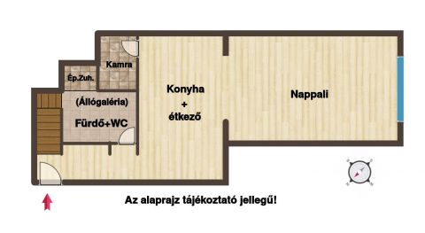 Eladó Lakás 1073 Budapest 7. kerület Azonnal költözhető, teljes körűen felújított + állógaléria!