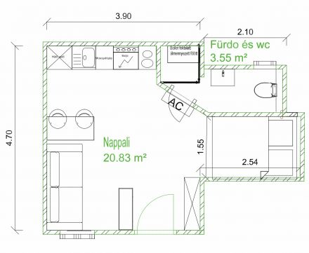 Eladó Lakás 1136 Budapest 13. kerület Új Lipótvárosi gyöngyszem! Ide csak kötözni kell!