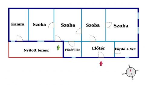 Eladó Ház 6100 Kiskunfélegyháza Különportás családi ház 4 szobával, 642 m2-es telekkel 