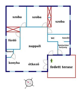 Eladó Ház 6000 Kecskemét , Új építés, 91nm-es kulcsrakész családi ház, 1775nm-es telken