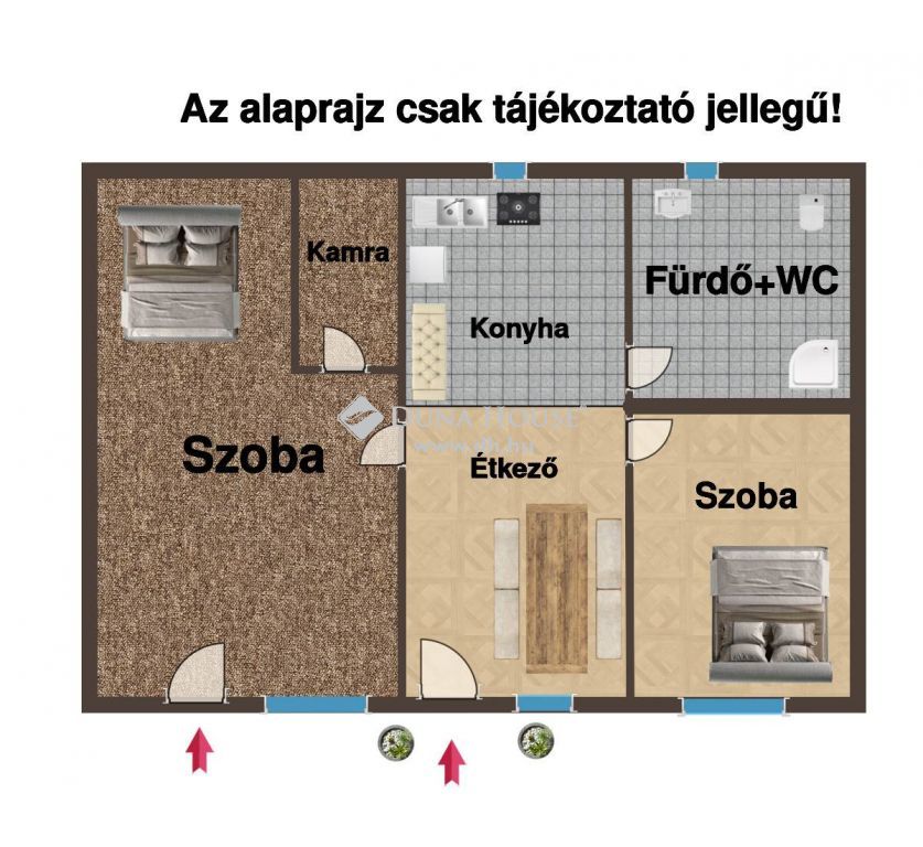 2760 Nagykáta , Nagykátán vasútállomás közelében másfél szobás 40 nm-es ház — 1/13