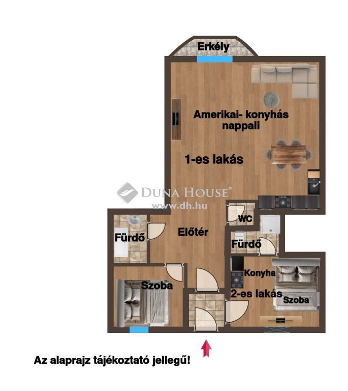 1091 Budapest 9. kerület , Kálvin térnél felújított erkélyes lakás — 1/21