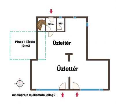 Kiadó Üzlethelyiség 1039 Budapest 3. kerület III. kerületben utcai bejáratos 70m2 Üzlethelyiség kiadó