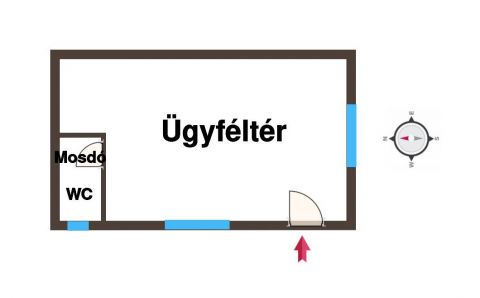Kiadó Iroda 6100 Kiskunfélegyháza Felújított üzlethelyiség, vagy iroda alacsony rezsivel