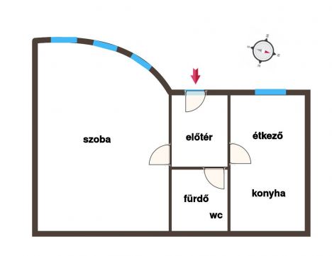 Eladó Üzlethelyiség 5000 Szolnok Földszinti 34 nm-es üzlet / lakás