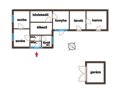 Eladó Ház 6325 Dunatetétlen Eladó Dunatetétlenen egy vízparti ingatlan!