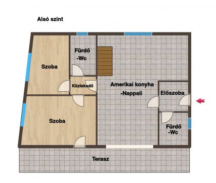 Eladó Lakás 7624 Pécs Orvosi kar közelében tágas, panorámás-nagy teraszos lakások