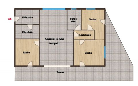 Eladó Lakás 7624 Pécs Orvosi kar közelében tágas, panorámás-nagy teraszos lakások