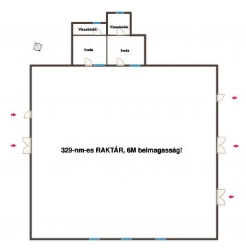 Kiadó Ipari 6000 Kecskemét KIADÓ ÚJ 6m BELMAGASSÁGÚ RAKTÁR A KÖRÚT KÖZELÉBEN!