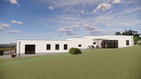 Eladó Ház 7636 Pécs , Rózsadombon 122 nm-es egy szintes új építésű ikerház