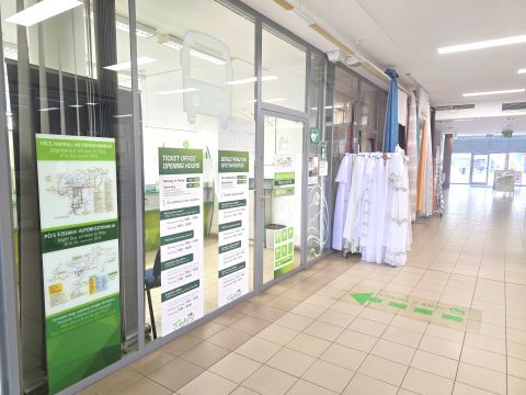 Kiadó Üzlethelyiség 7621 Pécs , Belvárosi üzletházban 35 nm-es üzlet