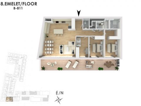Eladó Lakás 1138 Budapest 13. kerület Lakópark a Duna partján: Otthonod a vízparti életstílus közepén!