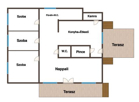 Eladó Ház 7822 Nagyharsány Nagyharsányi családi ház, nagy telekterülettel eladó.