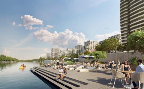 Eladó Lakás 1138 Budapest 13. kerület , Épülő Marina Cityben erkélyes stúdió eladó