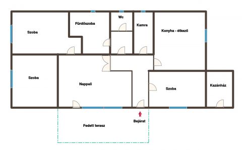 Eladó Ház 7714 Mohács Újmohács fő utca közelében