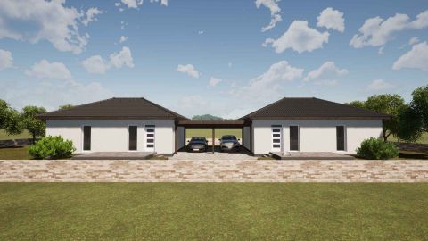 Eladó Ház 6000 Kecskemét Kiskertekben újép.72nm N+2szoba, 17nm terasz, 22nm gk.beálló