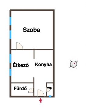 Eladó Ház 6100 Kiskunfélegyháza Kossuthvárosban részben modernizált, garázzsal