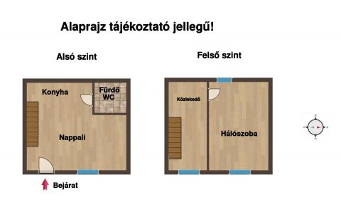 Eladó Lakás 1071 Budapest 7. kerület Damjanich utcában felújított belső két szintes lakás