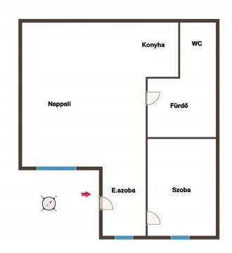 Eladó Lakás 1096 Budapest 9. kerület SOTE-hez közel,Vendel utcában,másfeles felújított