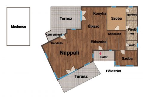 Eladó Ház 2096 Üröm Csillaghegy mellett eladó egy nappali+5 hálós családi ház