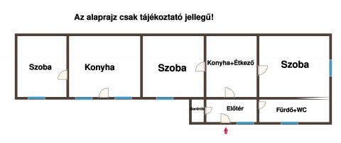 Eladó Ház 5052 Újszász Újszász központ közelében 2 szobás ház eladó