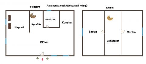 Eladó Ház 2711 Tápiószentmárton Tápiószentmárton Szelei úton 2 szobás tégla ház eladó